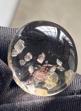 天然水晶包裹体矿石吊坠男女款水晶饰品项链挂坠 一物一图