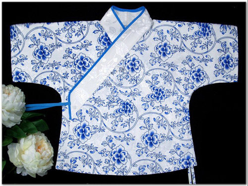 汉服交领半臂汉服裁剪纸样图手