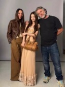 anna同款 法式 橘粉色吊带连衣裙甜美纯欲蕾丝花边度假仙女长裙海边