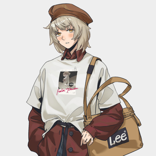 现货!【迷宫饭】法琳同人周边白色纯棉男女t恤休闲圆领短袖学生