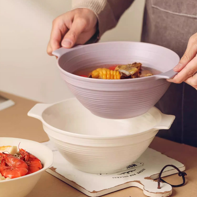 釉下彩双耳大汤碗8英寸家用2024汤面碗大号面条碗泡面碗陶瓷汤盆,餐饮具,碗,淘宝优惠券,粉丝福利购,淘宝优惠卷