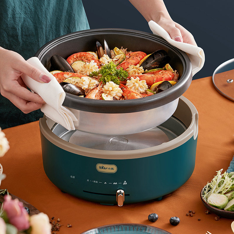 3小熊电火火锅家用多功能分体式小火锅电煮锅电火锅宿舍学生锅电锅