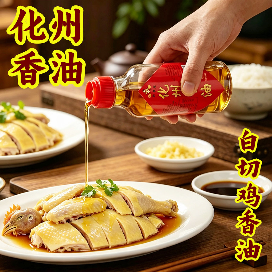 正宗化州香油粤西香料调味油白切鸡捞粉簸箕炊凉拌家用蘸料香油图片
