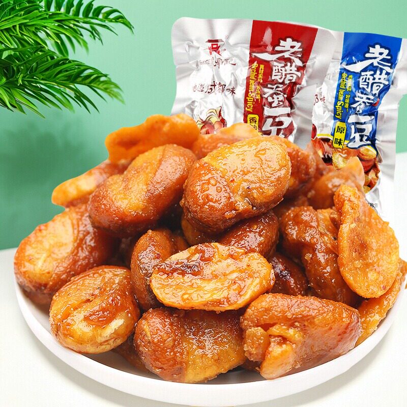 吴府记老醋蚕豆原味香辣458g露思同款四川特产酱胡豆兰花豆香辣