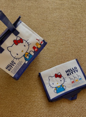 KT猫学生上班族带饭手提保温包便当包无纺布防水覆膜饭盒袋大容量