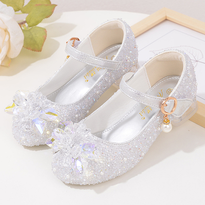 春秋季白色珍珠时尚2024新款单鞋