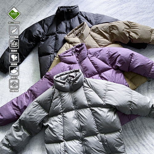 防水面包户外滑雪中性90绒羽绒服