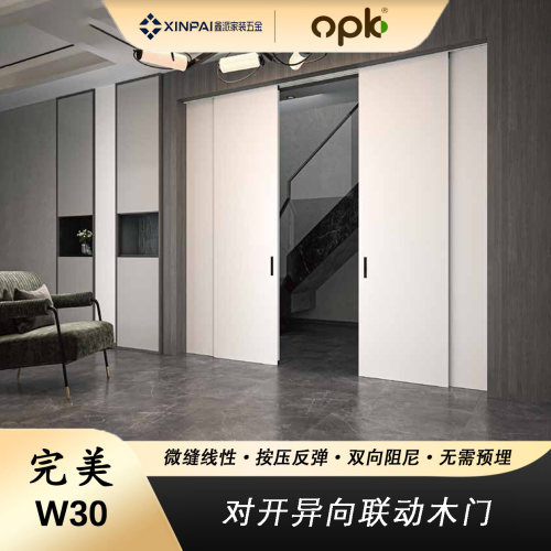 OPK欧派克W30对开异向联动木门