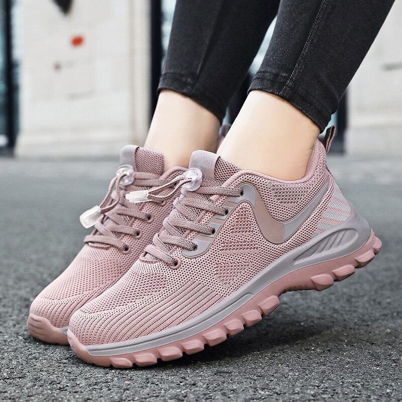 品牌老人鞋2026春秋轻便单鞋女网面休闲运动妈妈鞋中老年健步鞋