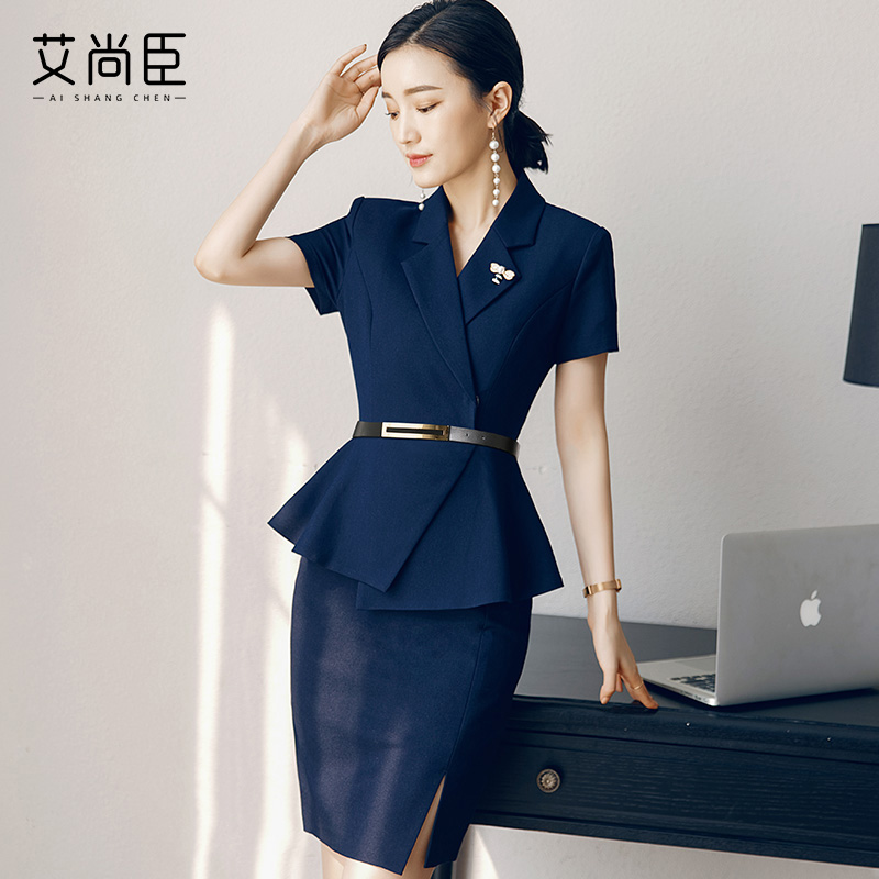 夏天职业套装女薄款西装正装高级感商务休闲通勤管理层店长工作服