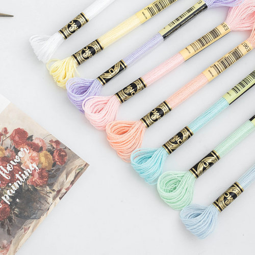 正品法国进口DMC光泽绣线马卡龙