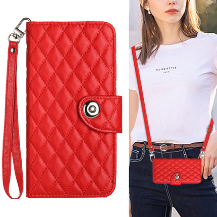 适用红米note14 5G手机壳全包小米13小香风redmi15c防摔皮套xiaomi 15T电话壳note15pro+外壳14r斜跨长绳肩带