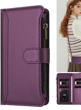 oppoReno13 14手机壳翻盖式Reno12Pro电话套Reno5/8/9全包A5Pro防摔拉链a3活力版多卡包A1/A2X外壳7z皮套男女