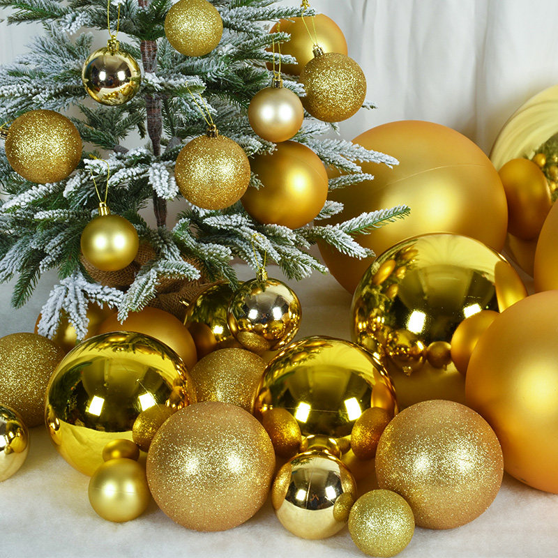 圣诞装饰圣诞球金色亮光哑面闪粉塑胶电镀球藤条花环圣诞树装饰球,节庆用品/礼品,圣诞装饰品,淘宝优惠券,粉丝福利购,淘宝优惠卷
