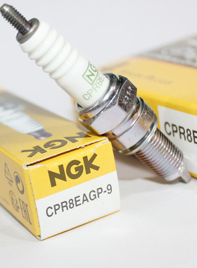 NGK铂金火花塞CPR8EAGP-9适用CPR8EA-9本田CM300凯越隆鑫500 190