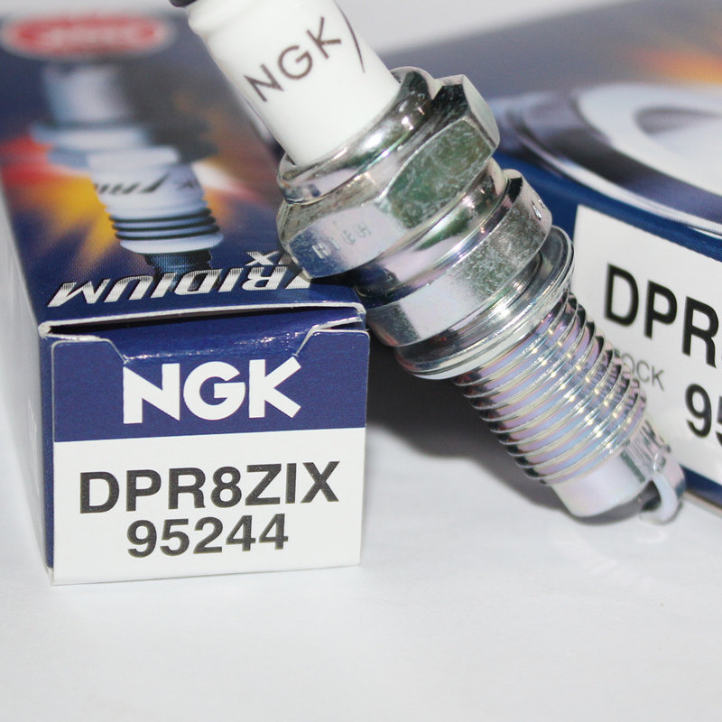 NGK铱金火花塞DPR8ZIX棍王CB400SS鑫源X5银瓶六天440 650周末风