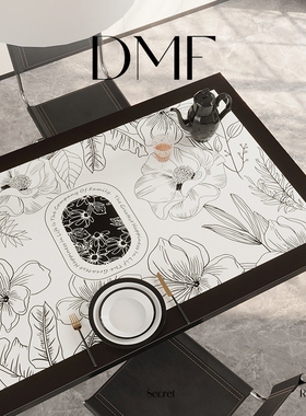 轻奢复古高级感皮革餐桌垫防油防水防烫免洗桌布茶几台面保护垫子