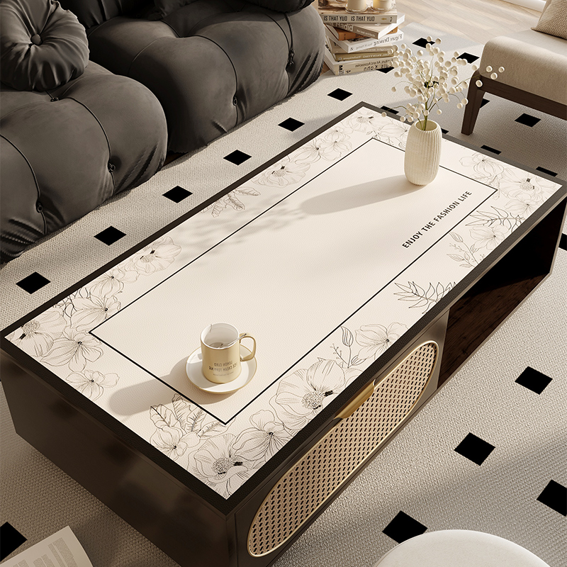 餐桌垫高级感皮革桌面保护垫