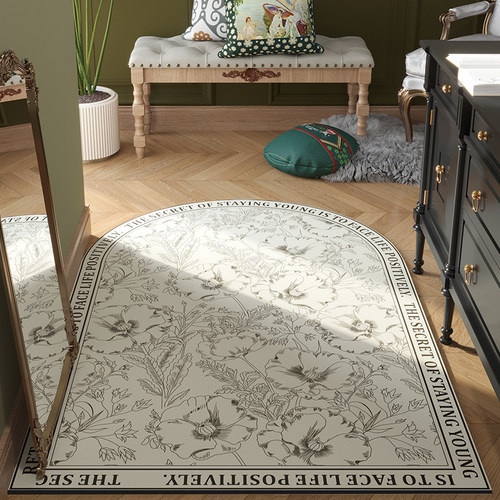 dmf皮革法式入户门地垫一擦净