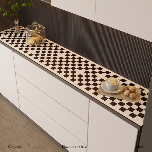 DMFins风棋盘格桌面保护垫