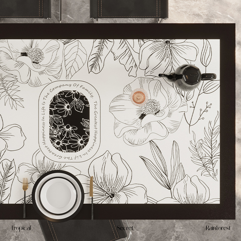 防水防油复古高级感餐桌垫