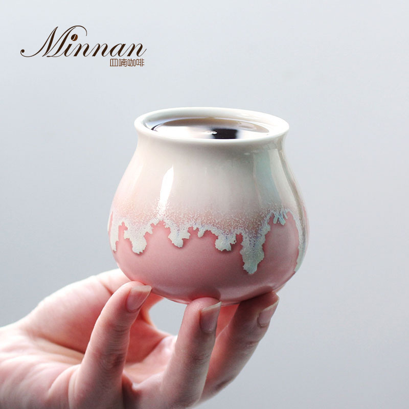 Minnan手冲咖啡杯陶瓷品鉴杯意式风味浓缩感官闻香马卡龙色咖啡杯