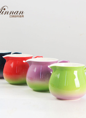 Minnan皿喃高颜值渐变色品鉴杯折纸滤杯手冲咖啡分享壶器具套装