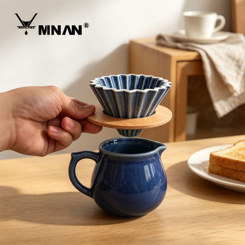 MINAN窑变蓝手冲咖啡套装