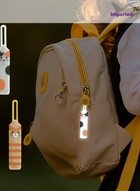 日本DECOLE猫咪反光挂件PVC衣服包包拉链头吊坠创意设计可爱卡通