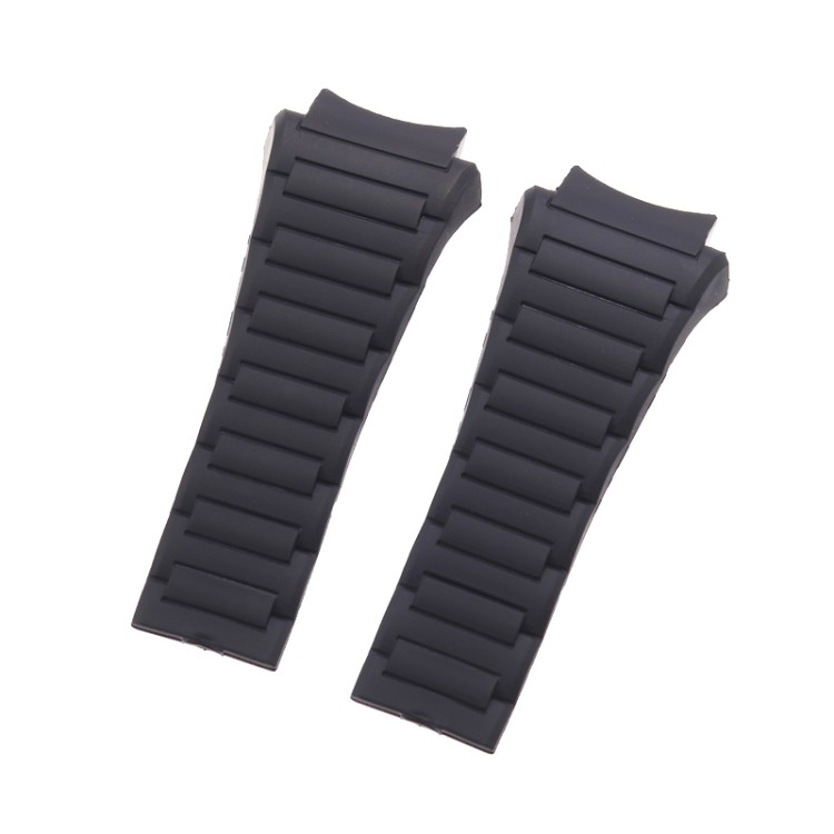 防水硅胶表带凸23mm弧形口