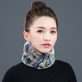 獭兔毛围脖女秋冬季 韩版 保暖皮草围脖套加厚小朋友围巾防寒护颈