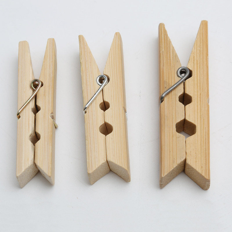 竹夹子木质晾衣夹裤夹袜夹晒衣服夹子防风大棚竹夹照片小木头夹子