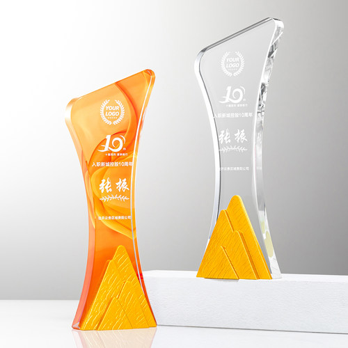 树脂奖杯定制儿童水晶月嫂高档大气创意优秀员工冠军奖牌奖杯定做