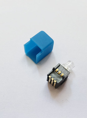 K5V1BU43G轻触开关带LED灯贴片6脚发蓝色光带外壳