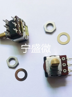 EC18 双联编码器6脚 16定位步进 288S0121 轴长16MM