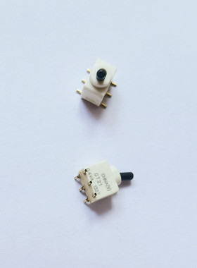 GT21MSCBETR 微小型钮子开关 6脚2档 0.4VA 贴片摇臂拨动开关