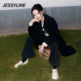 jessyline气质穿搭女装 杰茜莱纯羊毛大衣 周洁琼同款 2折特卖款