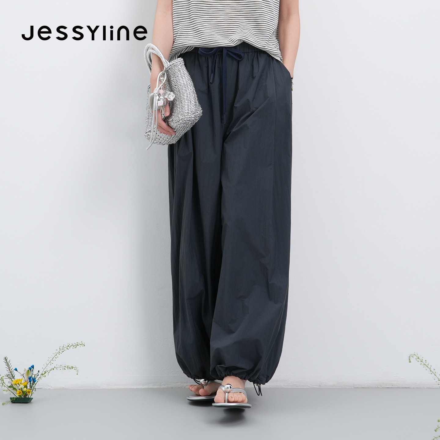 jessyline2026夏季专柜新款 杰茜莱宽松灯笼休闲长裤女 622110165