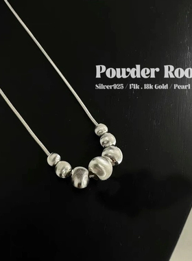 Powder Room·纯银项链|S925 纯银轻奢 ins 风小众蛇骨项链锁骨链