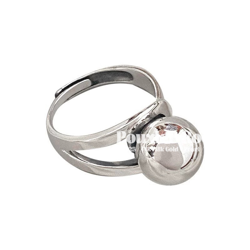 Powder Room·S925银戒指｜有求必应光面银戒指指环