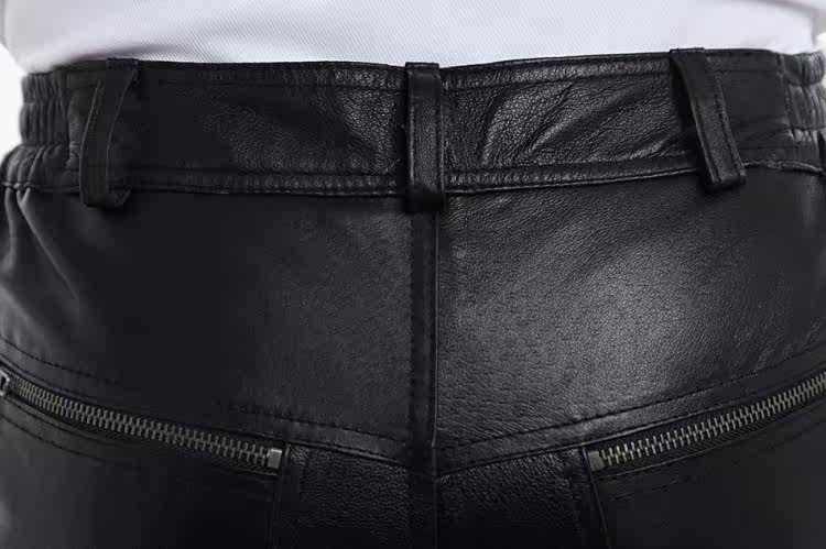 Pantalon cuir homme droit pour hiver - Ref 1492782 Image 3