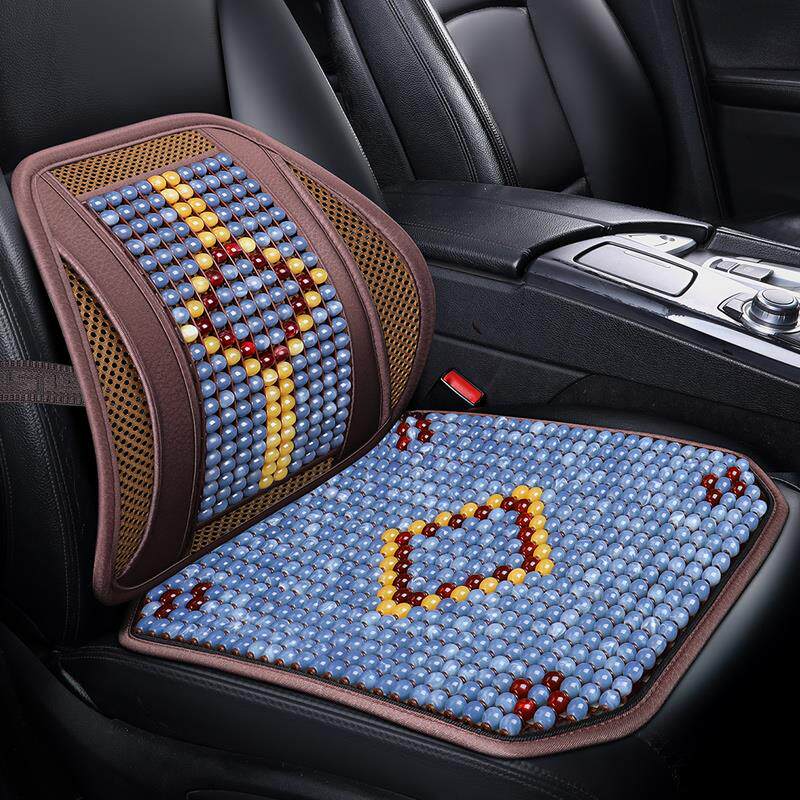 树脂玉石汽车坐垫单片三件套珠子座垫防滑非木珠垫专用夏季车凉垫