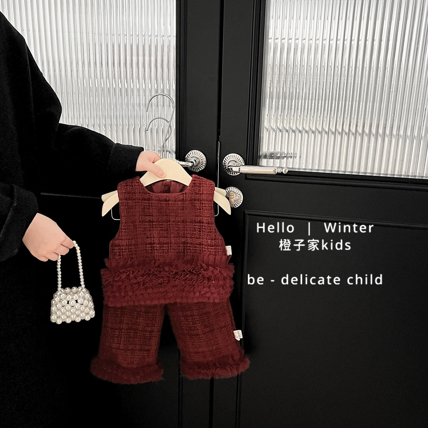 女宝宝冬款新年拜年服套装婴儿洋气拼接网纱背心喜庆毛衣女童裤子,童装/婴儿装/亲子装,套装,淘宝优惠券,粉丝福利购,淘宝优惠卷