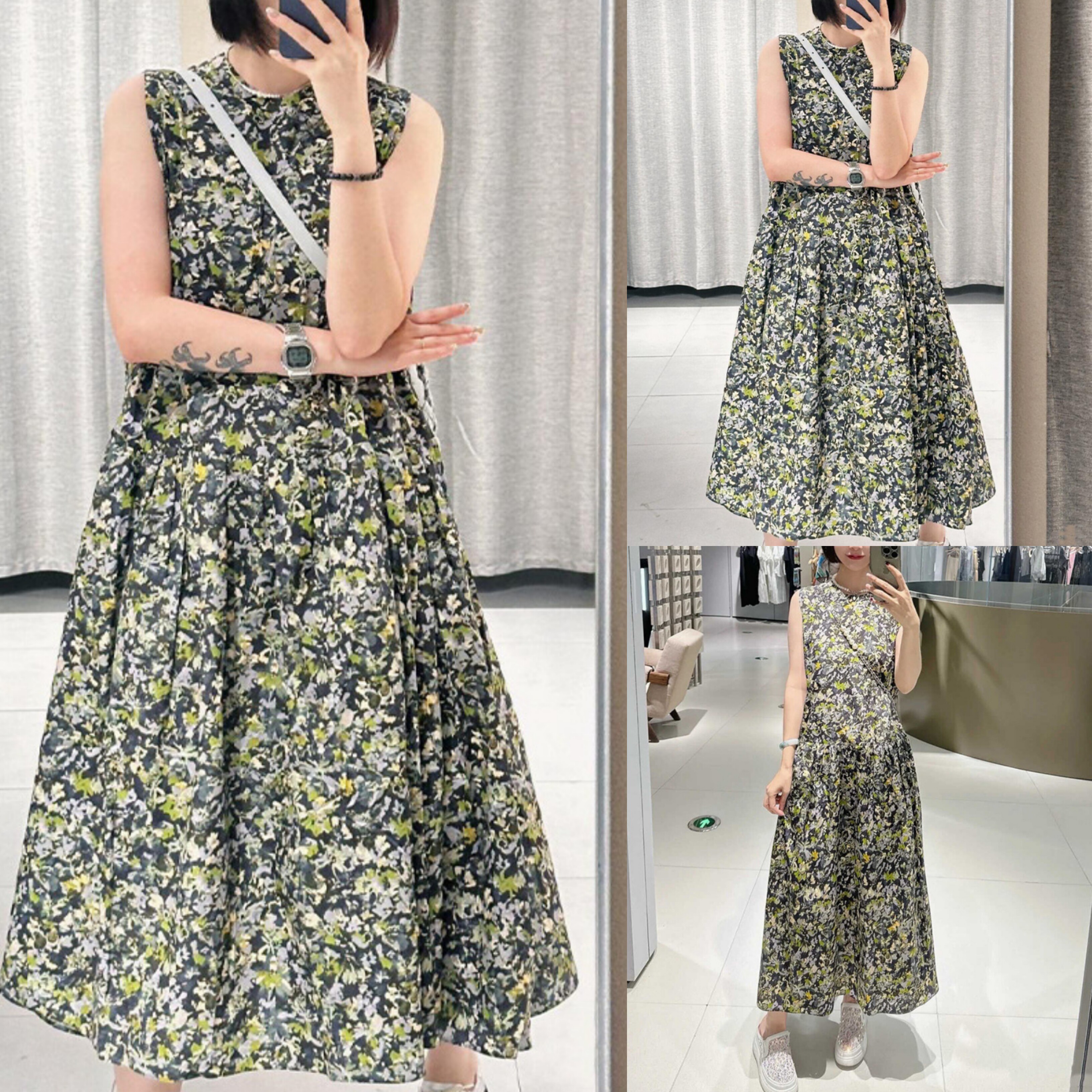 时尚设计感小众无袖森女系碎花连衣裙2025年夏季新品时尚背心裙子