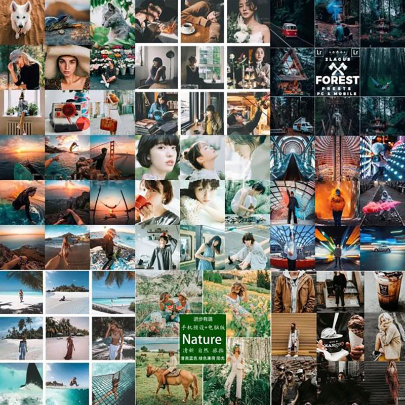 Lightroom 预设打包 lr预设日系婚礼小清新电影胶片