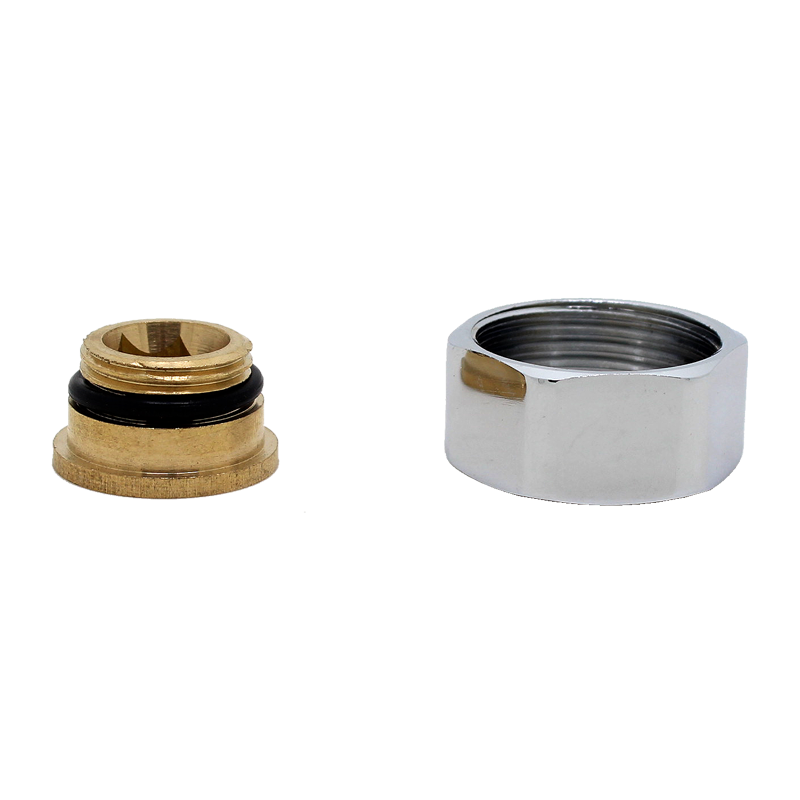 水龙头配件 花洒淋浴龙头螺母6分内六角螺丝浴缸固定件铜反牙