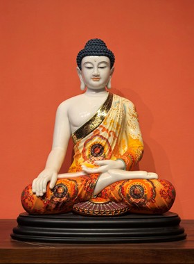 汉白玉阿弥陀佛像药师佛像如来佛祖释迦牟尼佛像神像家用供奉摆件