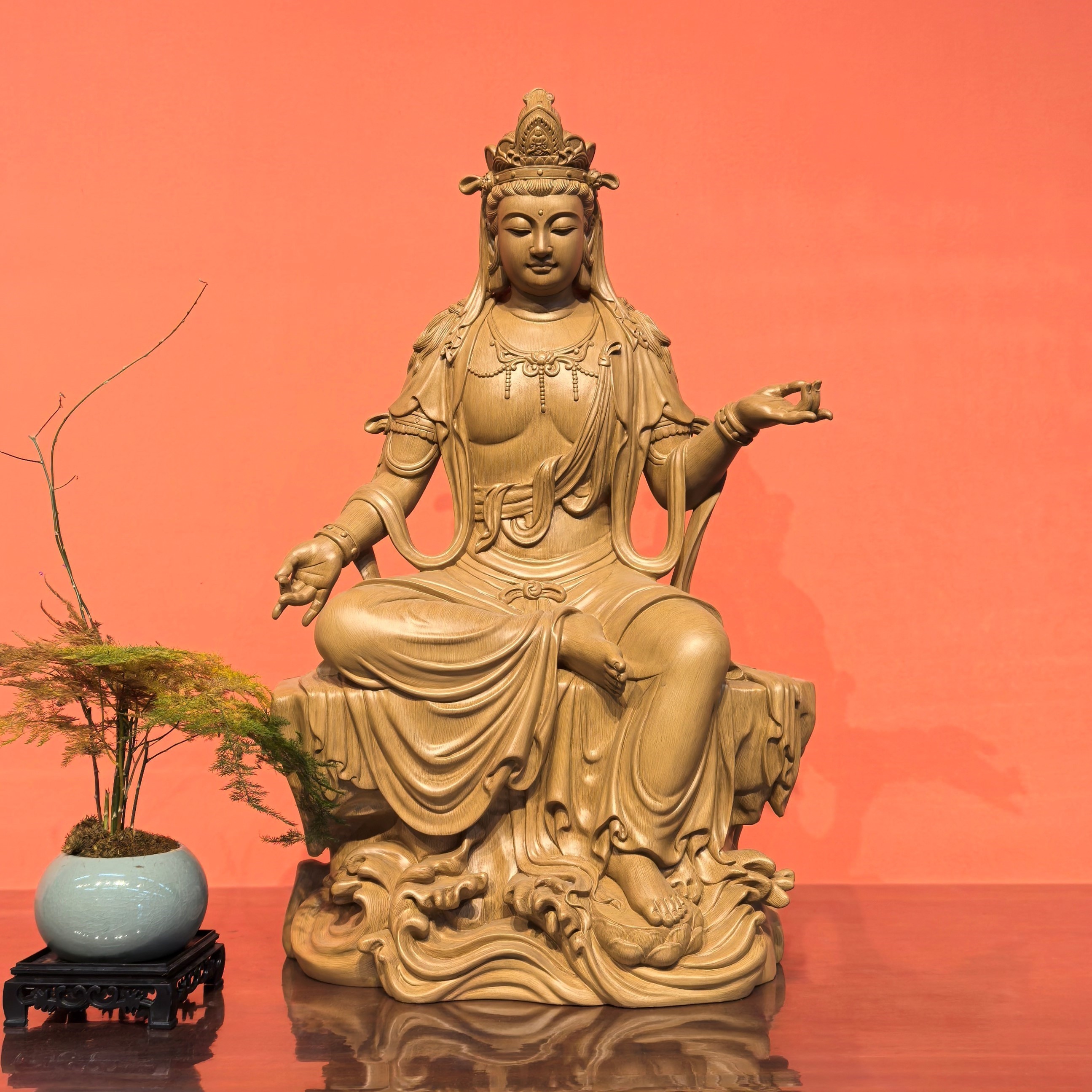 自在观音佛像摆件家用观音菩萨