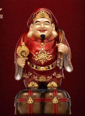 大黑天财神像日本密宗天部招财真言宗唐密铜像京铜佛像雕像摆件
