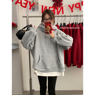 奶思家NICE 毛领加绒卫衣卫衣L261 STUDIO